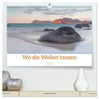 Wo die Wellen tanzen (hochwertiger Premium Wandkalender 2025 DIN A2 quer), Kunstdruck in Hochglanz