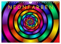 Neonfarben (Wandkalender 2025 DIN A4 quer), CALVENDO Monatskalender