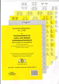 DürckheimRegister® BMF- Lohnsteuerhandbuch/ MIT Stichworten für EStG, EStDV usw. Fachassistent Lohn und Gehalt