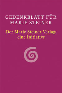 Gedenkblatt für Marie Steiner