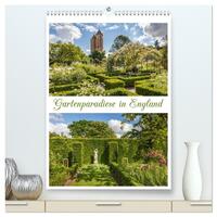 Gartenparadiese in England (hochwertiger Premium Wandkalender 2025 DIN A2 hoch), Kunstdruck in Hochglanz