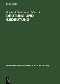 Deutung und Bedeutung