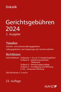 Gerichtsgebühren 2024 Tabellen und Richtlinien