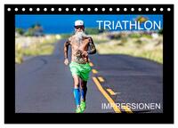 TRIATHLON Impressionen (Tischkalender 2025 DIN A5 quer), CALVENDO Monatskalender