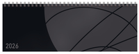 Tischkalender quer Professional Colourlux 2026 schwarz