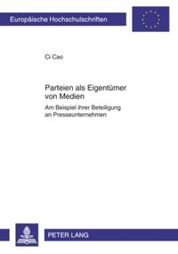 Parteien als Eigentümer von Medien