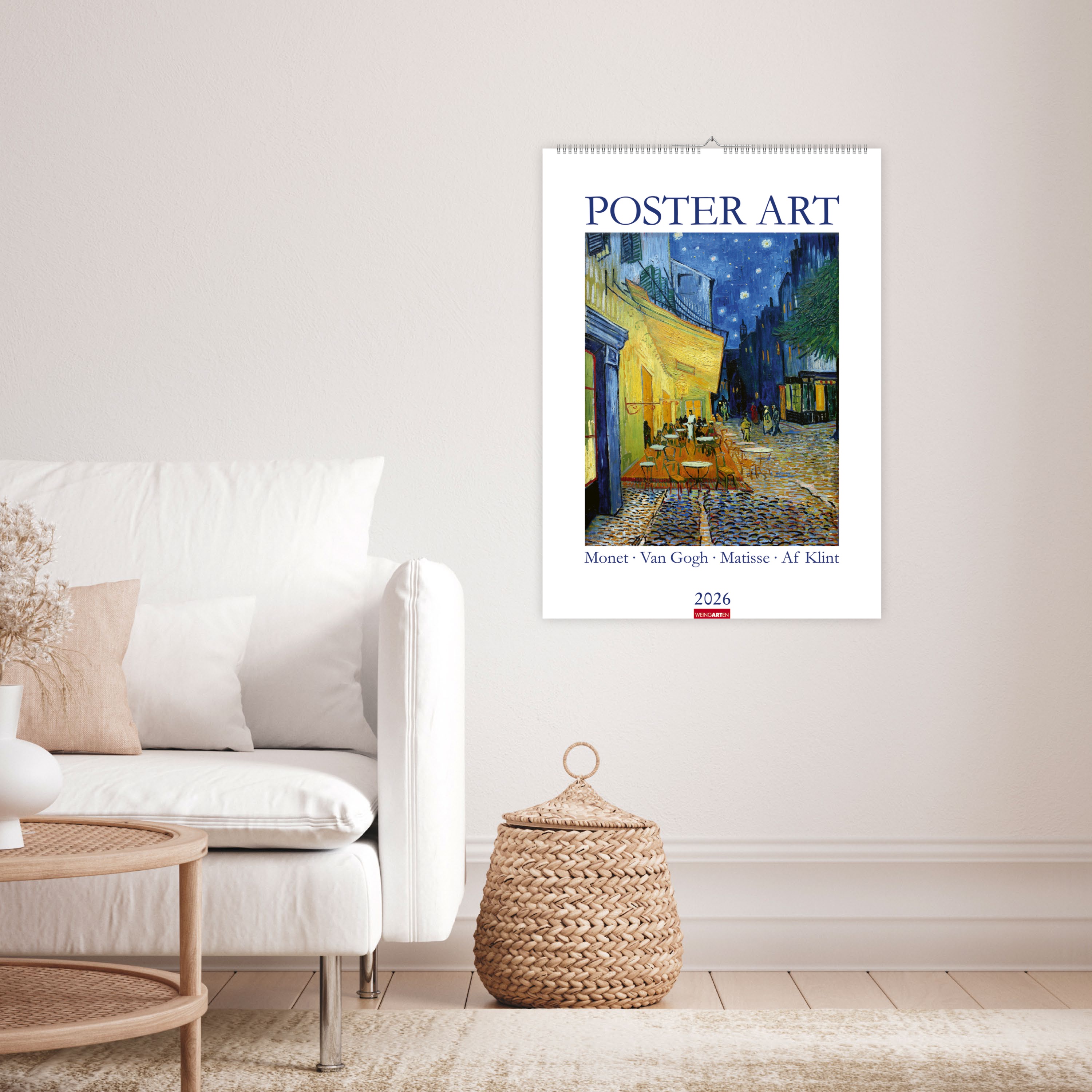 Poster Art Kalender 2026 - Monet, Van Gogh, Matisse, Kandinsky