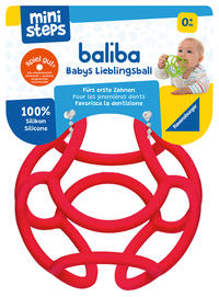 ministeps baliba - Babys Lieblingsball rot - ab 0 Monate