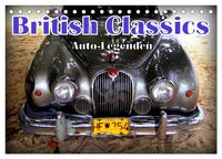 Auto-Legenden: British Classics (Tischkalender 2025 DIN A5 quer), CALVENDO Monatskalender