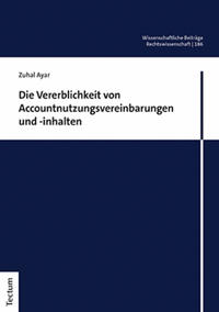 Die Vererblichkeit von Accountnutzungsvereinbarungen und -inhalten