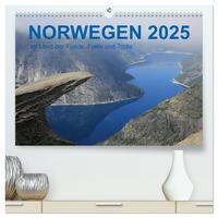 Norwegen 2025 - Im Land der Fjorde, Fjelle und Trolle (hochwertiger Premium Wandkalender 2025 DIN A2 quer), Kunstdruck in Hochglanz