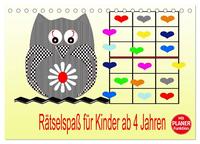 Rätselspaß für Kinder ab 4 Jahren (Tischkalender 2025 DIN A5 quer), CALVENDO Monatskalender