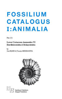 Fossilium Catalogus Animalia Pars 151