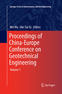 Proceedings of China-Europe Conference on Geotechnical Engineering