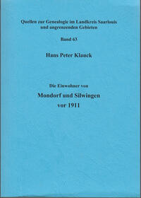 Die Einwohner von Mondorf und Silwingen vor 1911