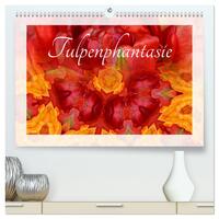 Tulpenphantasie (hochwertiger Premium Wandkalender 2025 DIN A2 quer), Kunstdruck in Hochglanz