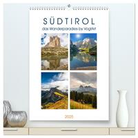 Südtirol, das Wanderparadies (hochwertiger Premium Wandkalender 2025 DIN A2 hoch), Kunstdruck in Hochglanz