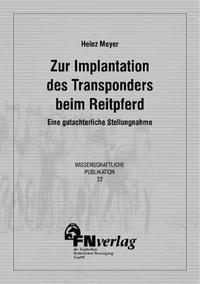 Zur Implantation des Transponders beim Reitpferd