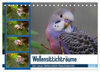 Wellensittichträume - Der neue Wellensittich-Naturkalender (Tischkalender 2025 DIN A5 quer), CALVENDO Monatskalender