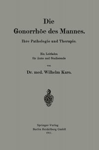 Die Gonorrhöe des Mannes