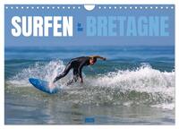 Surfen in der Bretagne (Wandkalender 2025 DIN A4 quer), CALVENDO Monatskalender