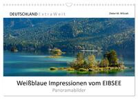 Weißblaue Impressionen vom Eibsee (Wandkalender 2025 DIN A3 quer), CALVENDO Monatskalender