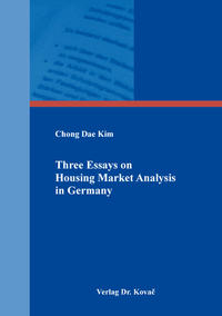 Three Essays on Housing Market Analysis in Germany