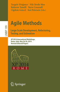 Agile Methods. Large-Scale Development, Refactoring, Testing, and Estimation