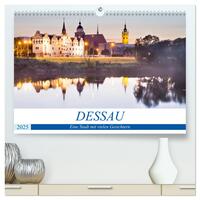 DESSAU - Eine Stadt mit vielen Gesichtern (hochwertiger Premium Wandkalender 2025 DIN A2 quer), Kunstdruck in Hochglanz