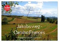 Jakobsweg - Camino Frances (Wandkalender 2025 DIN A4 quer), CALVENDO Monatskalender