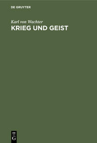 Krieg und Geist