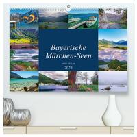 Bayerische Märchen-Seen (hochwertiger Premium Wandkalender 2025 DIN A2 quer), Kunstdruck in Hochglanz