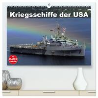 Kriegsschiffe der USA (hochwertiger Premium Wandkalender 2025 DIN A2 quer), Kunstdruck in Hochglanz