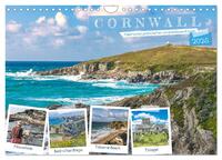 Cornwall - Malerische Landschaften mit grandiosen Küsten (Wandkalender 2025 DIN A4 quer), CALVENDO Monatskalender