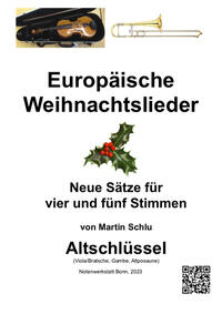 Europäische Weihnachtslieder, Spielpartitur im Altschlüssel