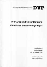 PPP-Arbeitshilfen zur Beratung öffentlicher Entscheidungsträger