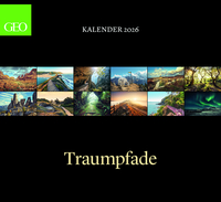 GEO Klassiker: Traumpfade 2026 - Wand-Kalender - Reise-Kalender - 60x55