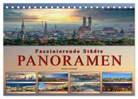 Faszinierende Städte, Panoramen (Tischkalender 2025 DIN A5 quer), CALVENDO Monatskalender