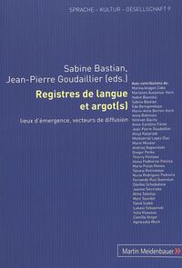 Registres de langue et argot(s)