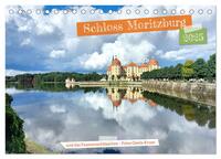 Schloss Moritzburg und das Fasanenschlösschen (Tischkalender 2025 DIN A5 quer), CALVENDO Monatskalender