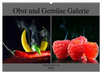 Obst und Gemüse Galerie (Wandkalender 2025 DIN A2 quer), CALVENDO Monatskalender