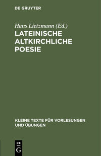 Lateinische altkirchliche Poesie