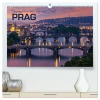 PRAG Impressionen bei Tag und Nacht (hochwertiger Premium Wandkalender 2025 DIN A2 quer), Kunstdruck in Hochglanz