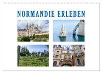 Normandie erleben (Wandkalender 2025 DIN A2 quer), CALVENDO Monatskalender