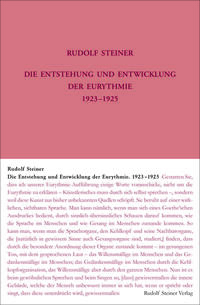 Die Entstehung und Entwicklung der Eurythmie 1922-1924