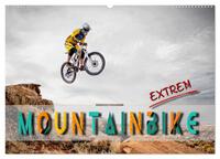 Mountainbike extrem (Wandkalender 2025 DIN A2 quer), CALVENDO Monatskalender