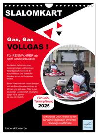 Slalomkart - Gas, Gas, Vollgas! 2025 (Wandkalender 2025 DIN A4 hoch), CALVENDO Monatskalender