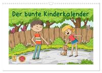 Der bunte Kinderkalender (Wandkalender 2025 DIN A3 quer), CALVENDO Monatskalender