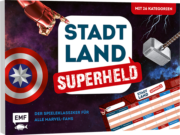 Stadt, Land, Superheld – Der Spieleklassiker für alle Marvel-Fans