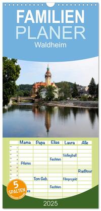 Familienplaner 2025 - Waldheim mit 5 Spalten (Wandkalender, 21 x 45 cm) CALVENDO